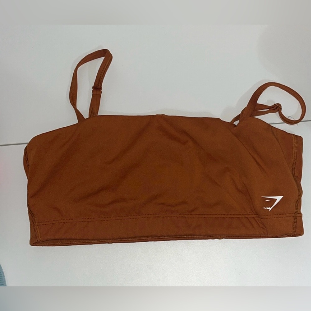 Gymshark Brown Bandeau Sports Bra